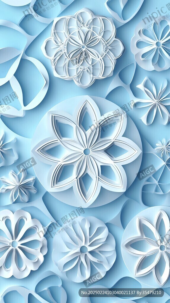 立体浮雕花纹