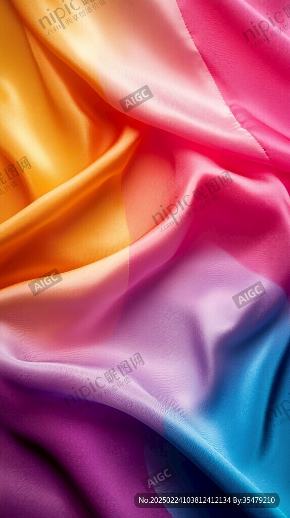炫彩丝绸背景