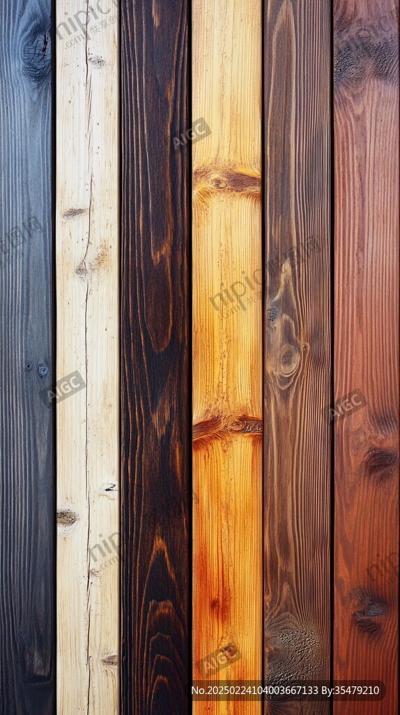 多种颜色木板木材