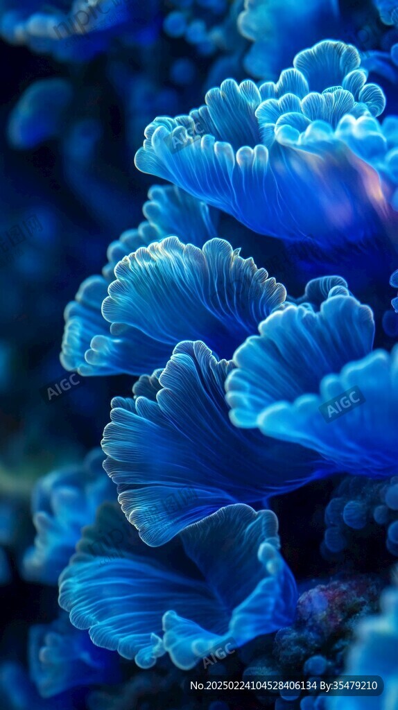 纹理海底世界梦幻蓝色