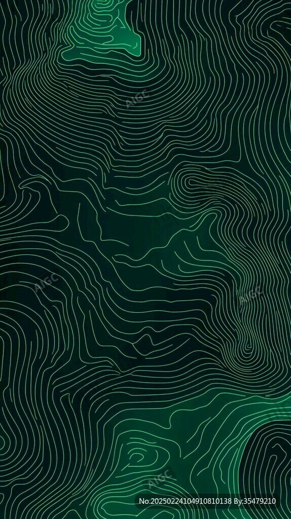 浅绿底波浪线条