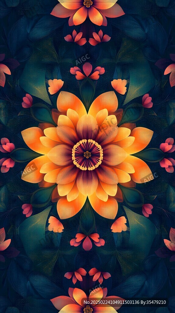 3d立体花壁纸