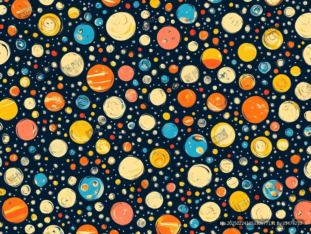 卡通星球图案