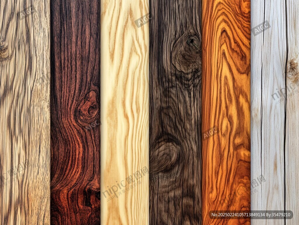 多种颜色木板木材