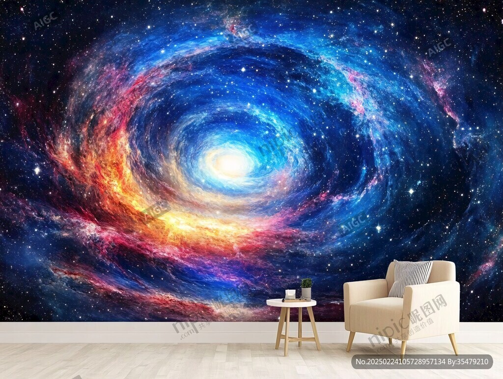 宇宙银河系背景墙