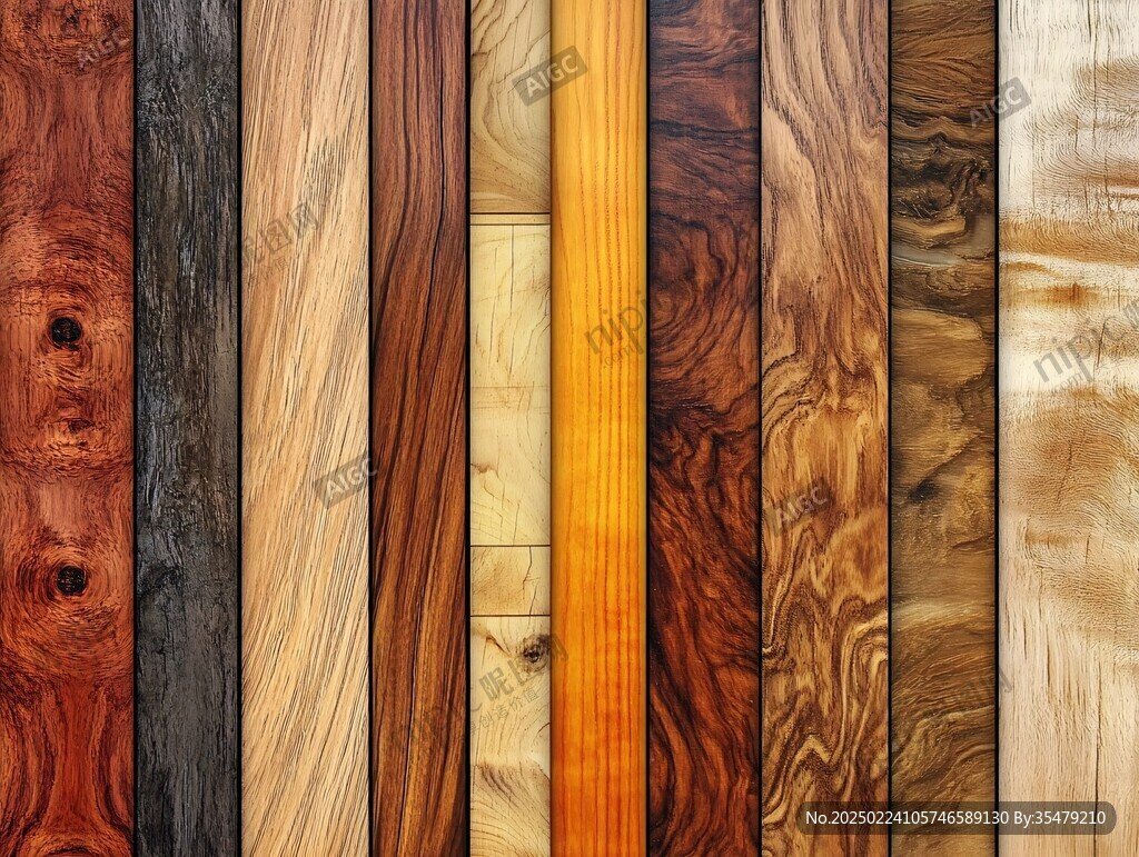 多种颜色木板木材