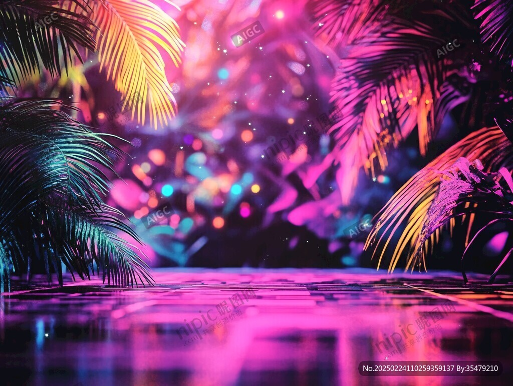 霓虹灯场景造型