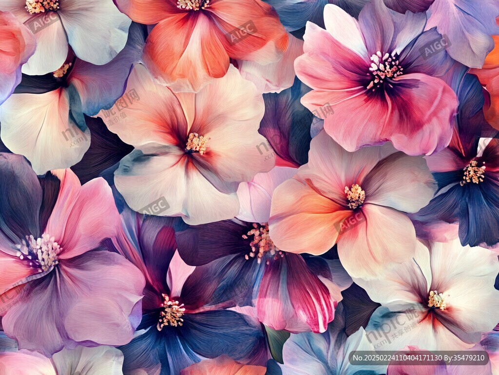 炫彩花朵壁纸
