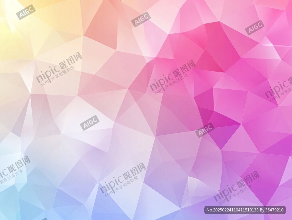 炫彩多边形底纹