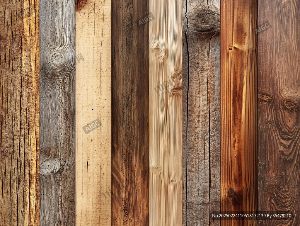 多种颜色木板木材