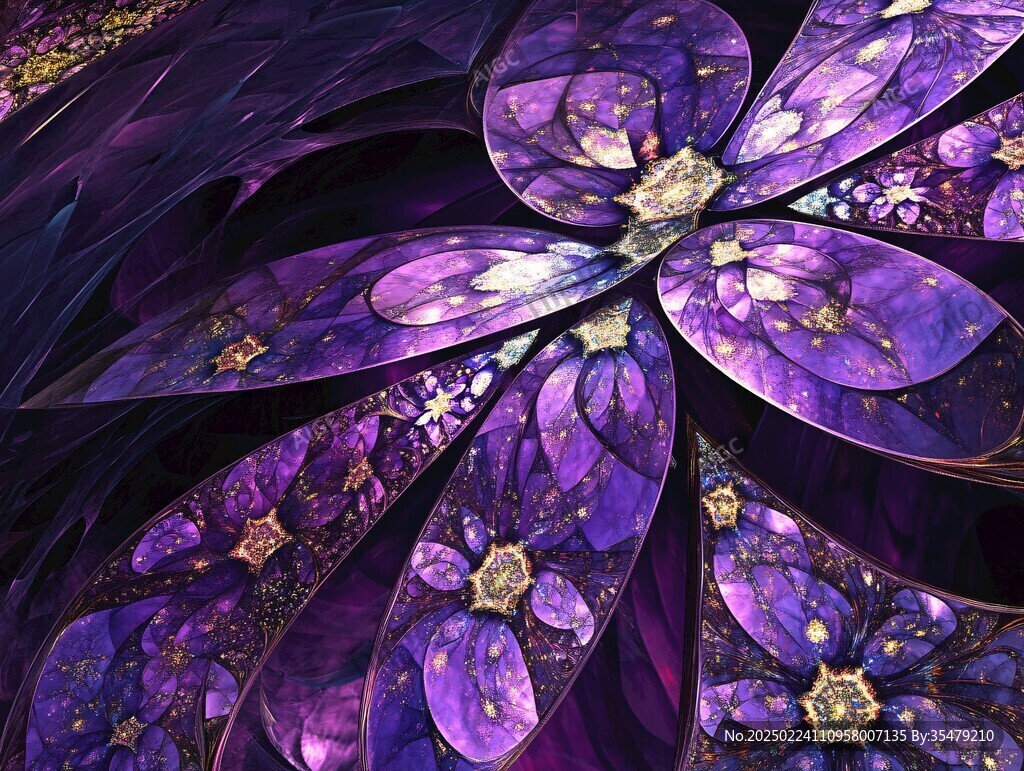 紫色立体质感花纹