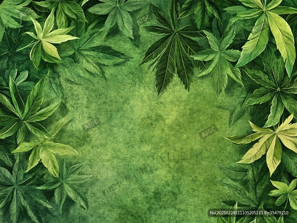 绿叶天顶画