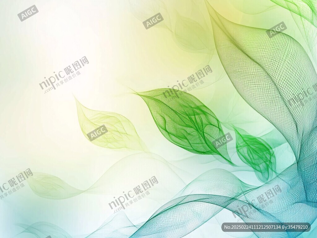 飘逸柔美线条背景