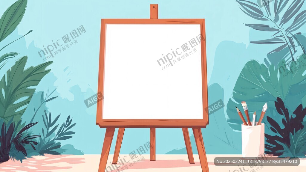 绘画展板背景