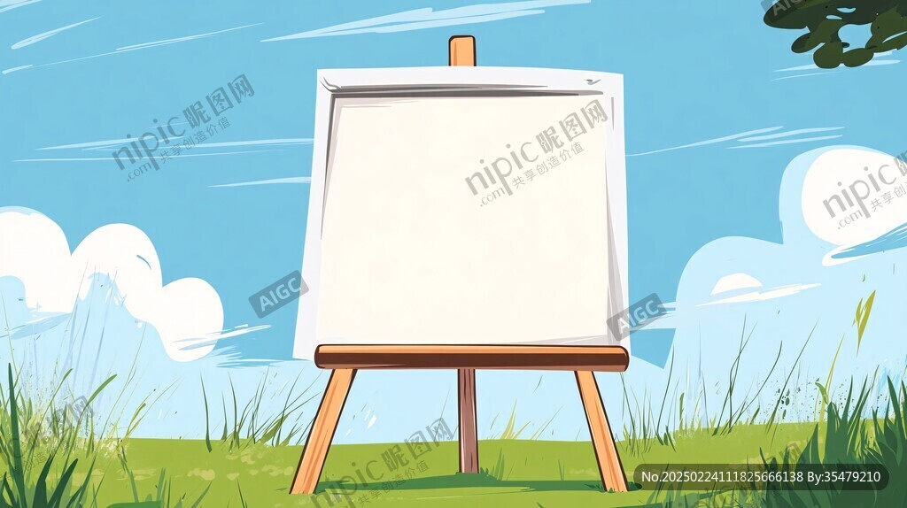 绘画展板背景