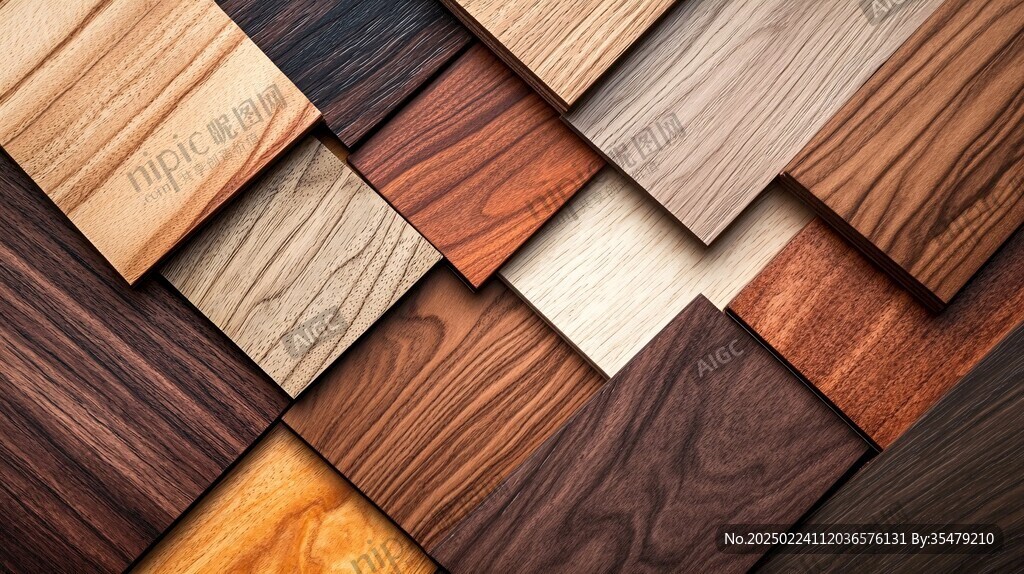 多种颜色木板木材