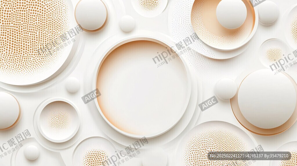 3d立体圈圈背景