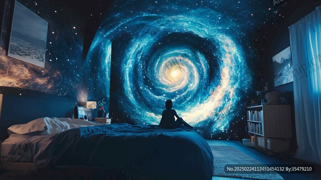 3d宇宙壁画