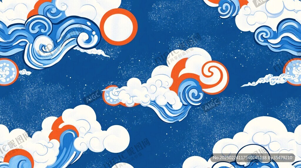 海水云纹