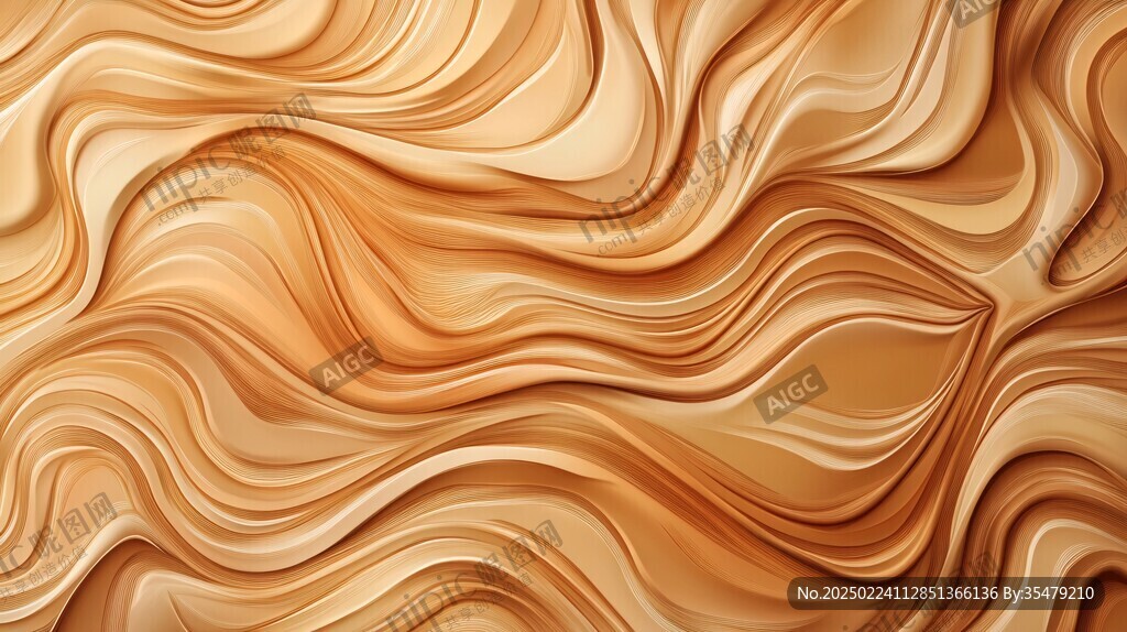 金色抽象流体纹理背景