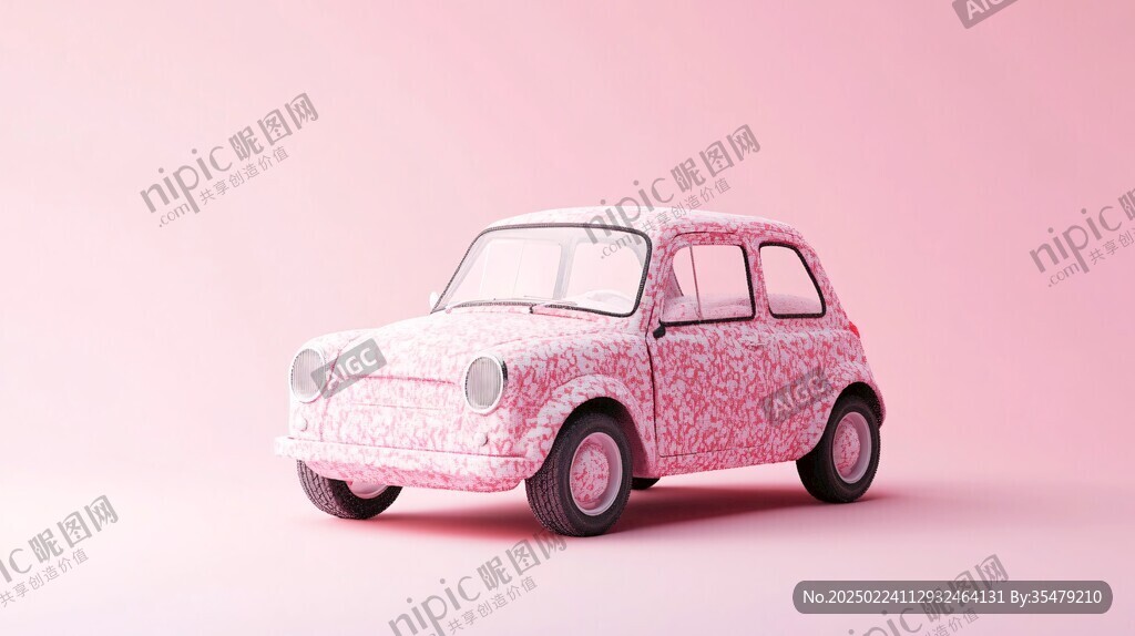 粉色吉普车