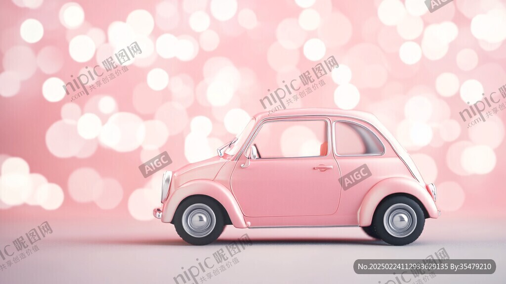粉色汽车