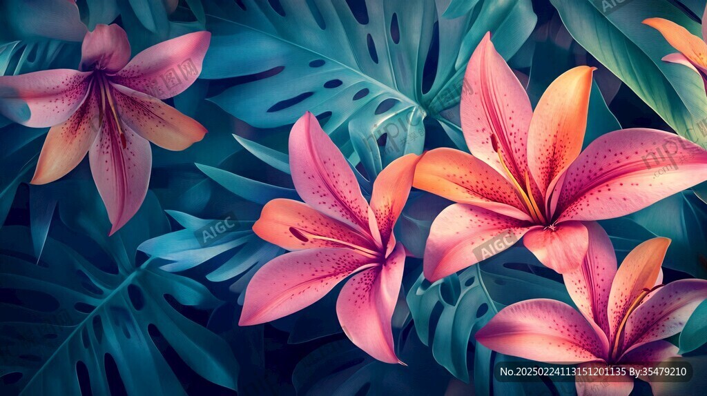 热带植物插画