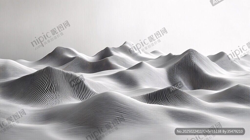 抽象线条山水背景