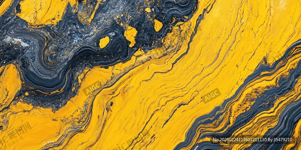 金色抽象流体纹理背景