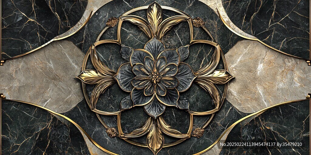 皇家蓝立体感浮雕背景