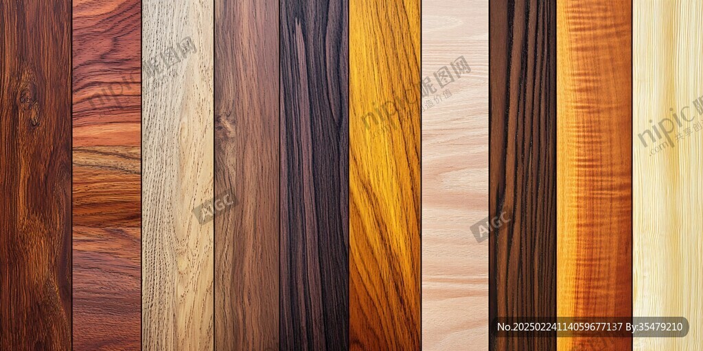 多种颜色木板木材