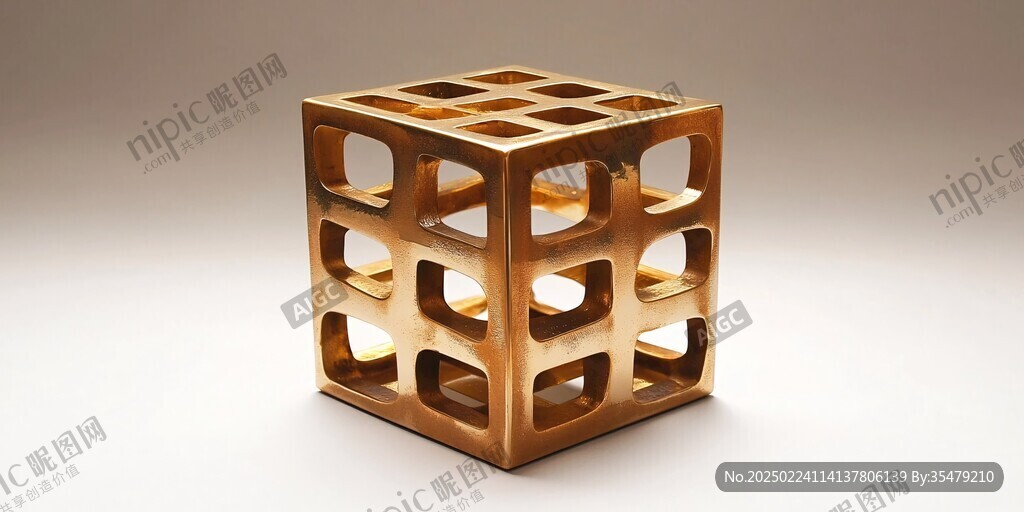金色立方体box