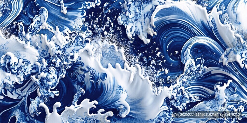 浪涛翻滚包装底纹