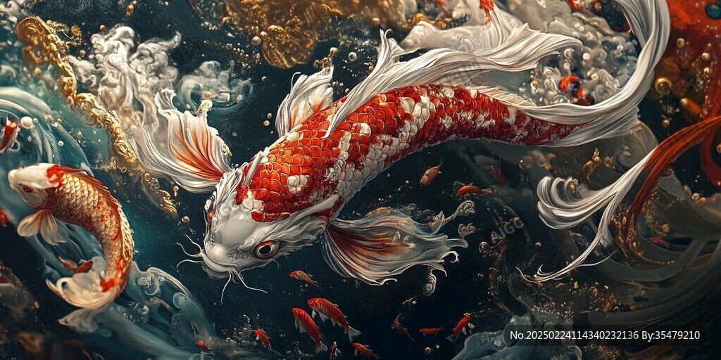 插画锦鲤