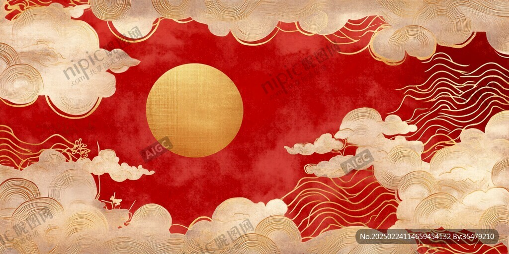 红金风插画