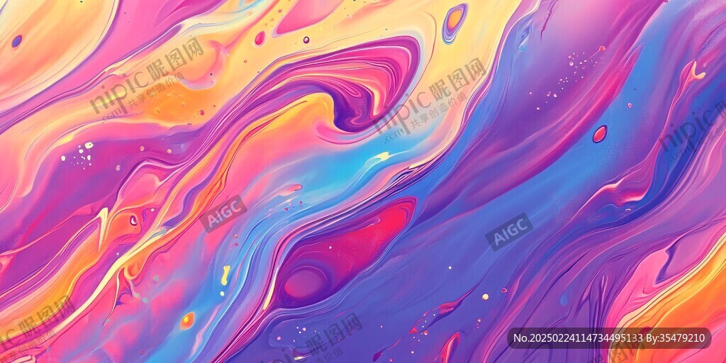 肌理彩色流体背景