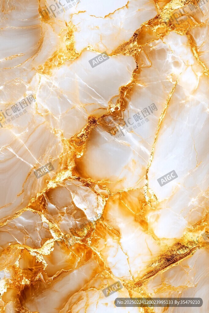 金色透光大理石装饰画