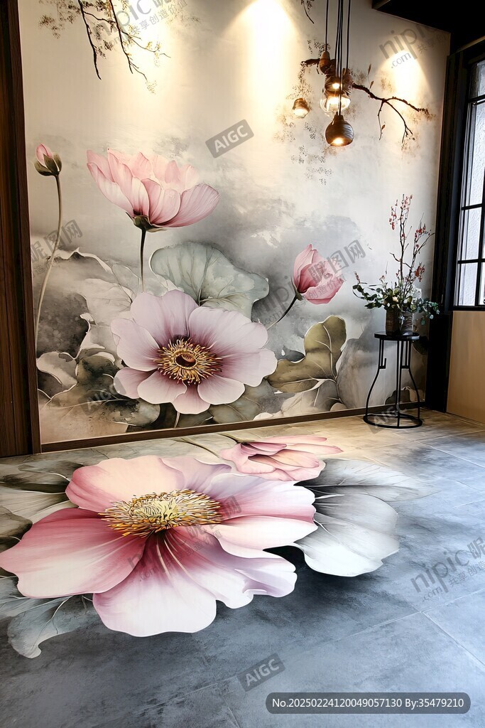 工装荷花壁纸