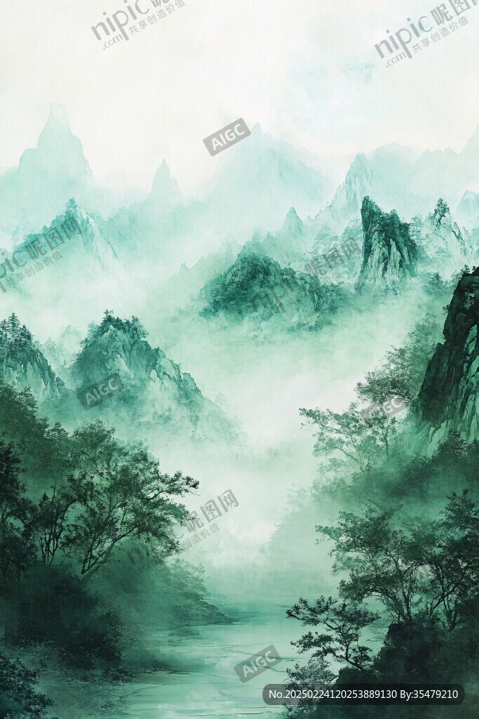 壁纸水墨山水