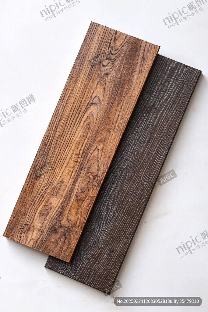 咖色木板碳化木