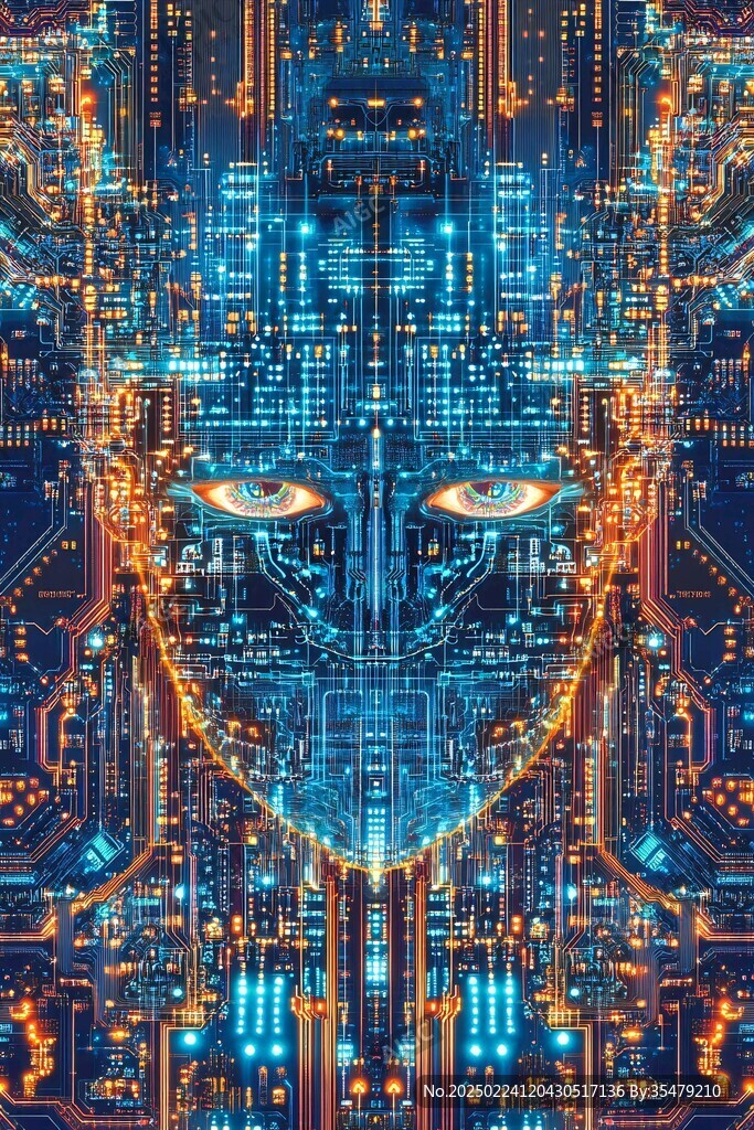 器械人头图案