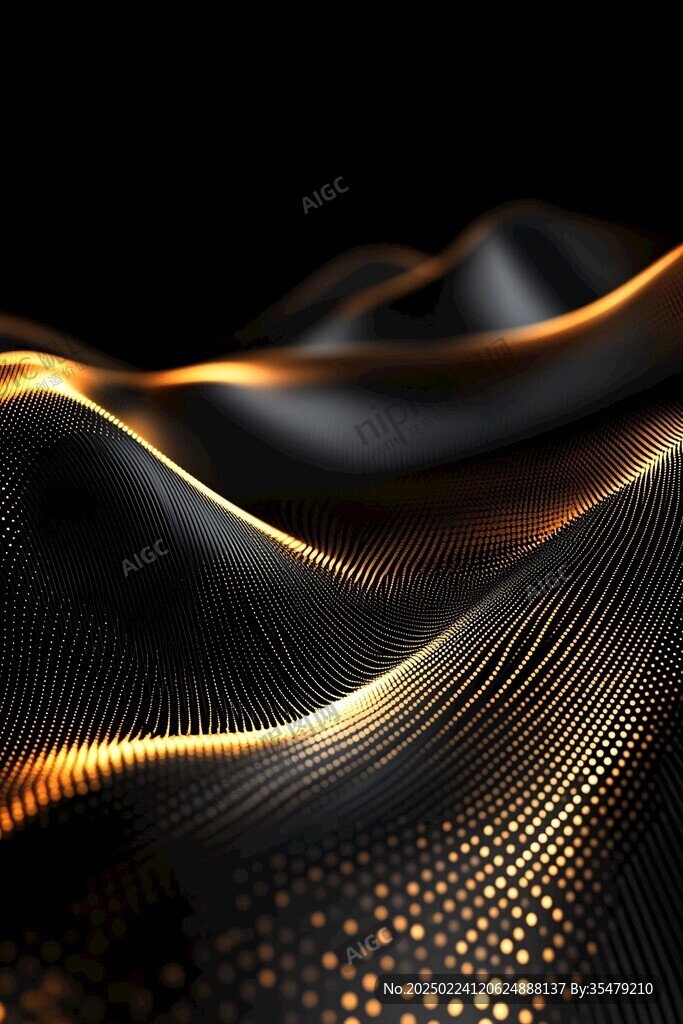 4d金色线条艺术