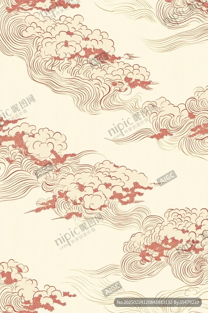 宋代云图高端云纹装饰