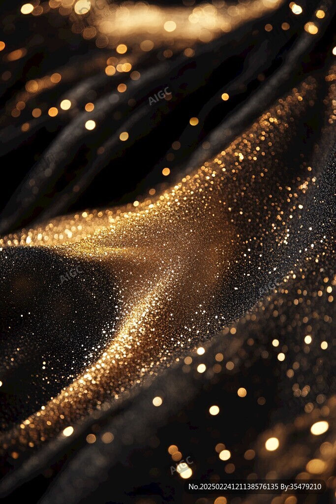 质感黑金色年会