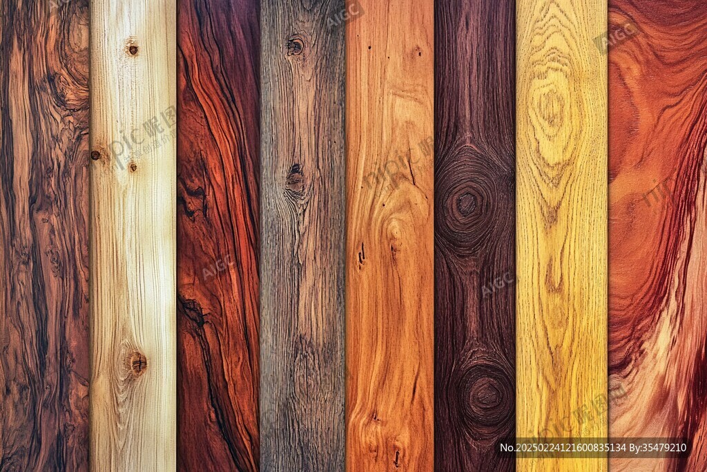 多种颜色木板木材