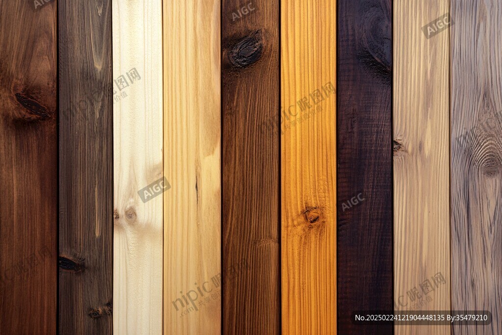 多种颜色木板木材