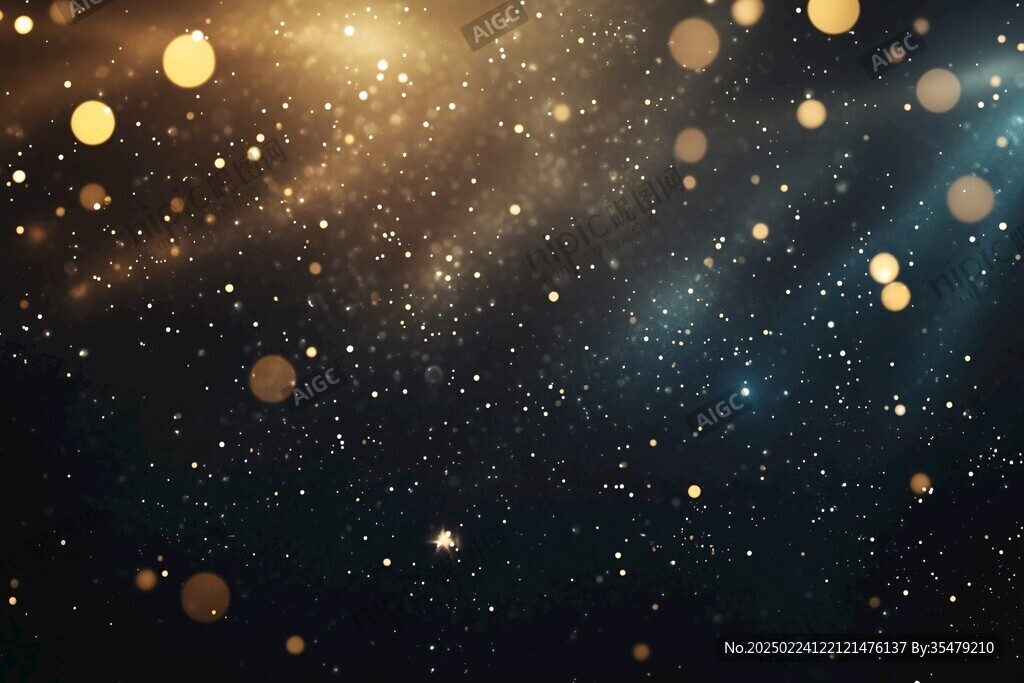 虚化光点光晕星光背景