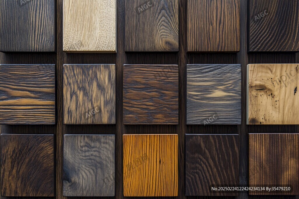 多种颜色木板木材