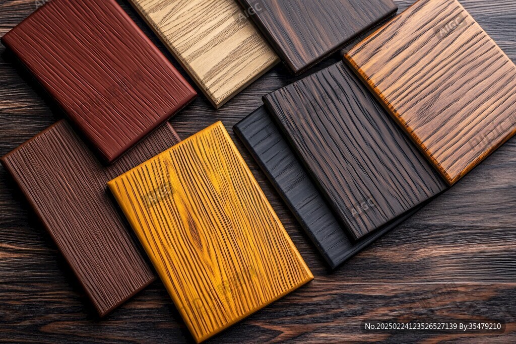 多种颜色木板木材