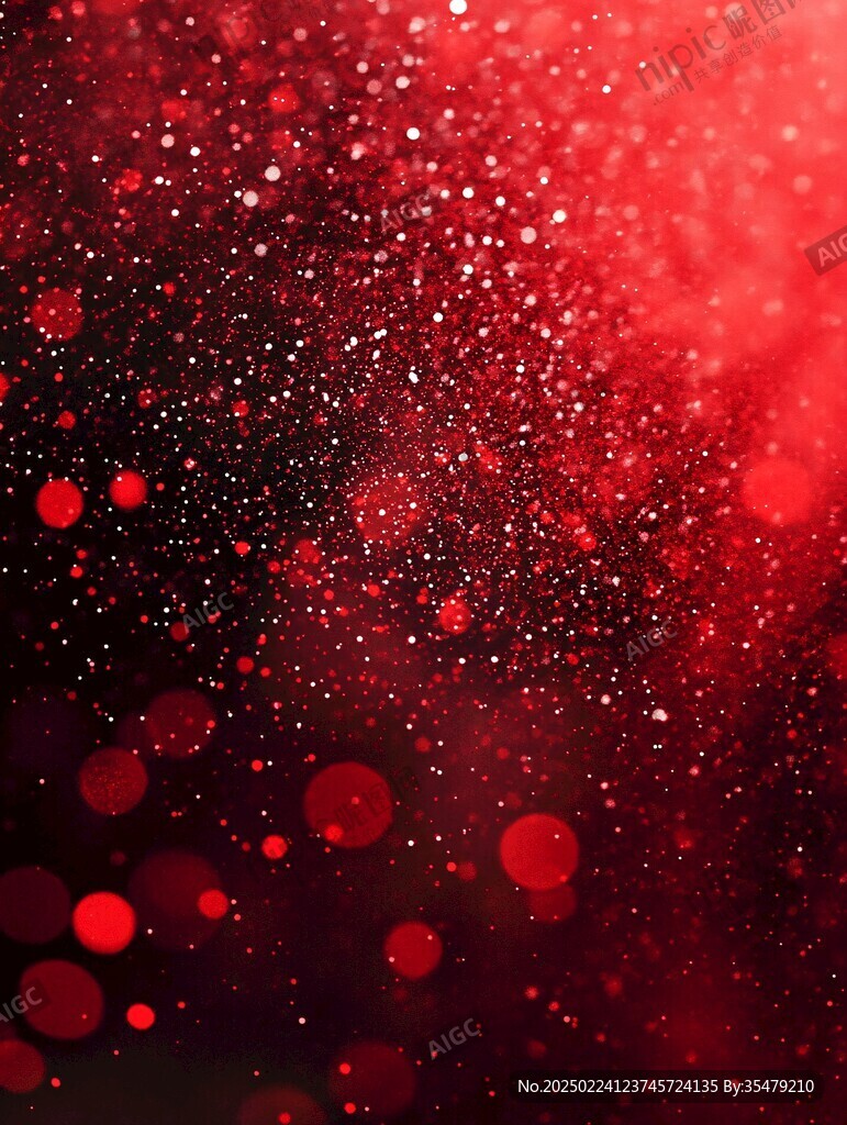 暗红色背景梦幻光斑